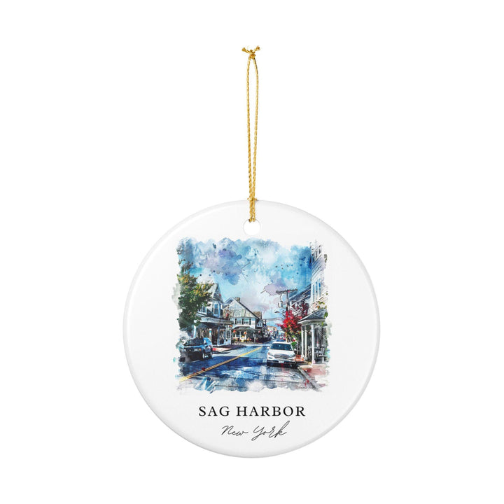 Sag Harbor Ornament: Unique Sag Harbor Souvenir, Hamptons Xmas Decor, and Authentic Sag Harbor Gift