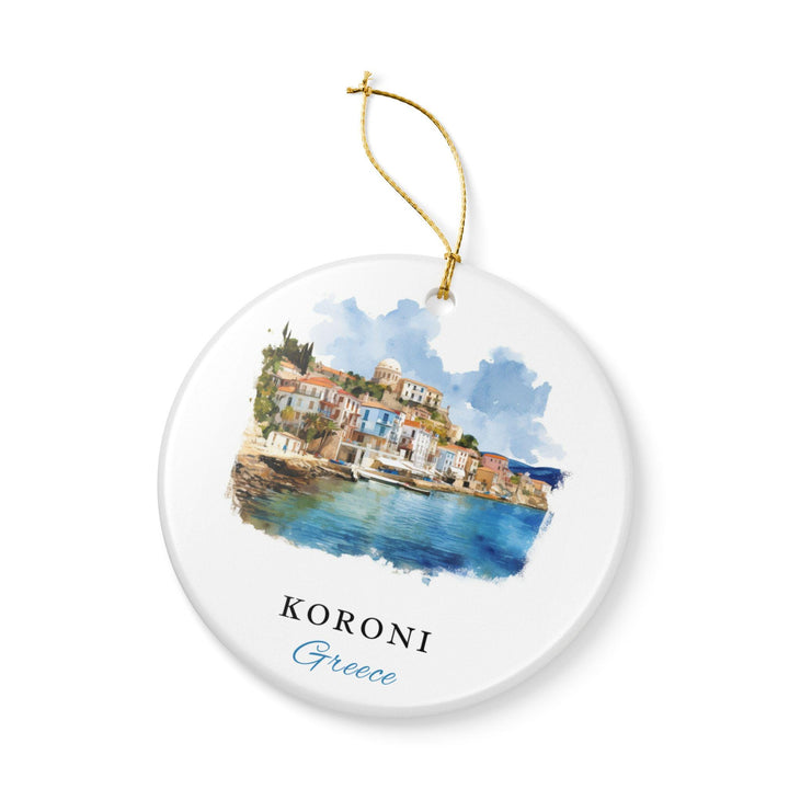 Koroni, Greece Ornament: Unique Koroni Souvenir, Koroni Xmas Decor, and Authentic Koroni Gift