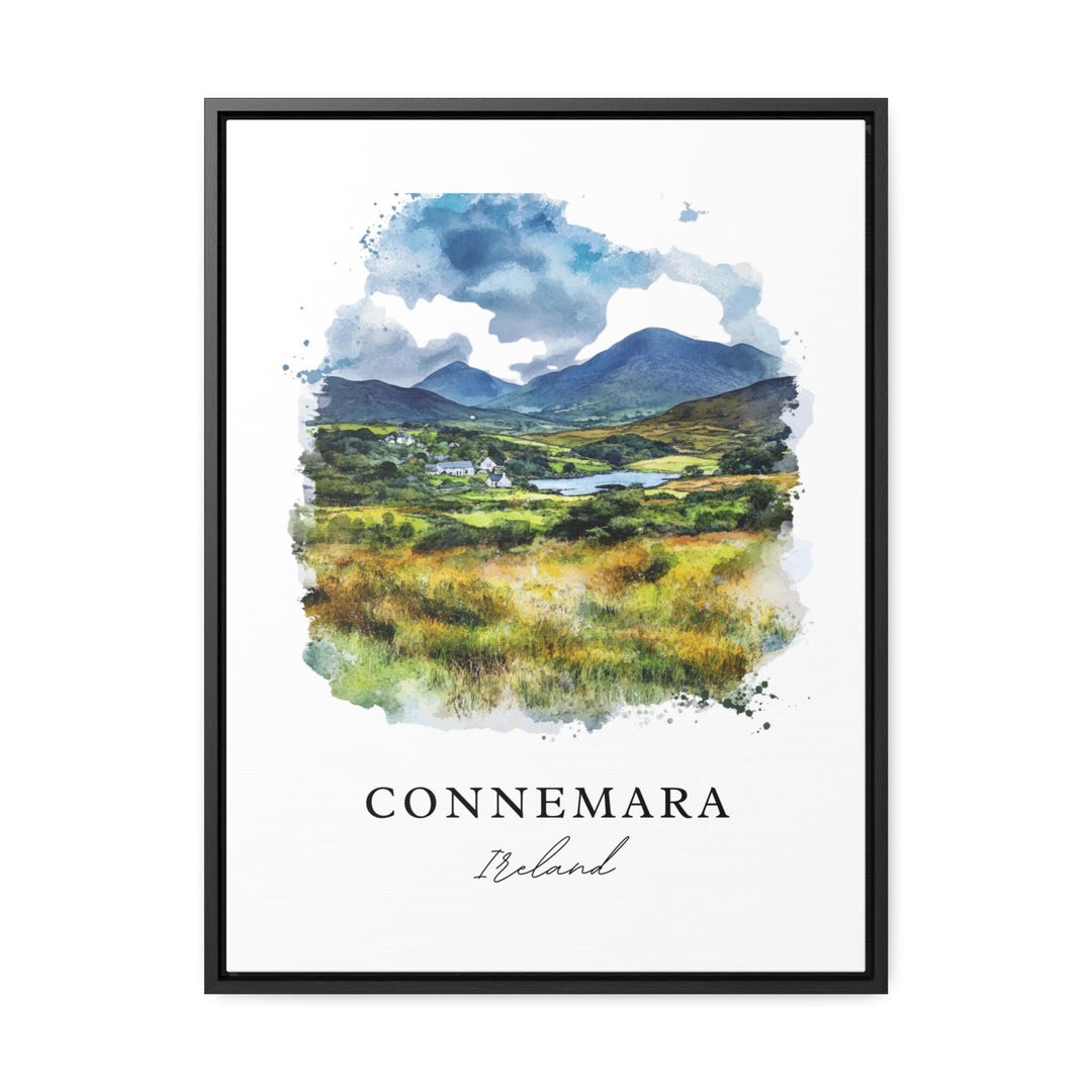 Connemara Ireland Wall Art, Connemara Print, Connemara Watercolor Art, Western Ireland Gift,