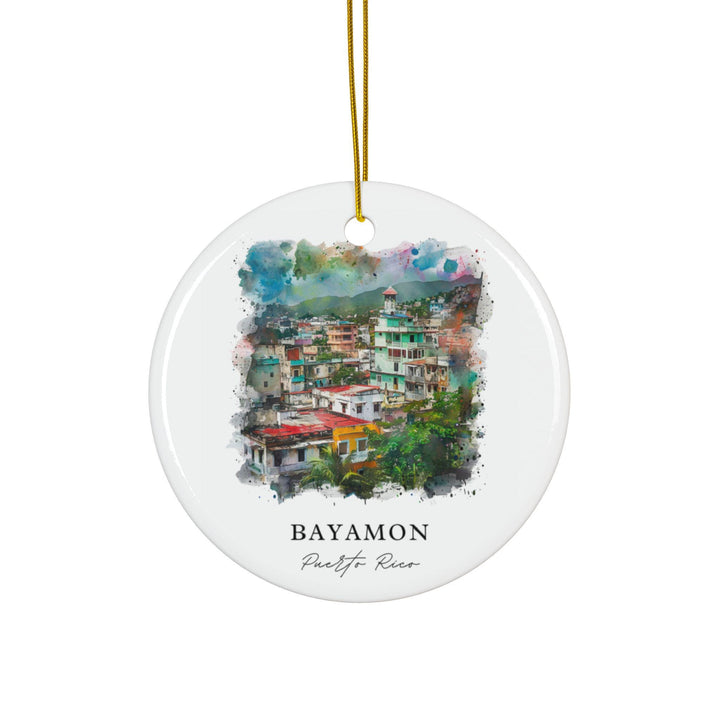 Bayamon Ornament: Unique Bayamon PR Souvenir, Puerto Rico Xmas Decor, and Authentic Puerto Rico Gift