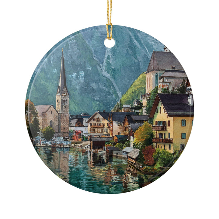 Hallstatt Austria Ornament: Unique Hallstatt Souvenir, Hallstatt Xmas Decor, and Authentic Hallstatt Austria Gift