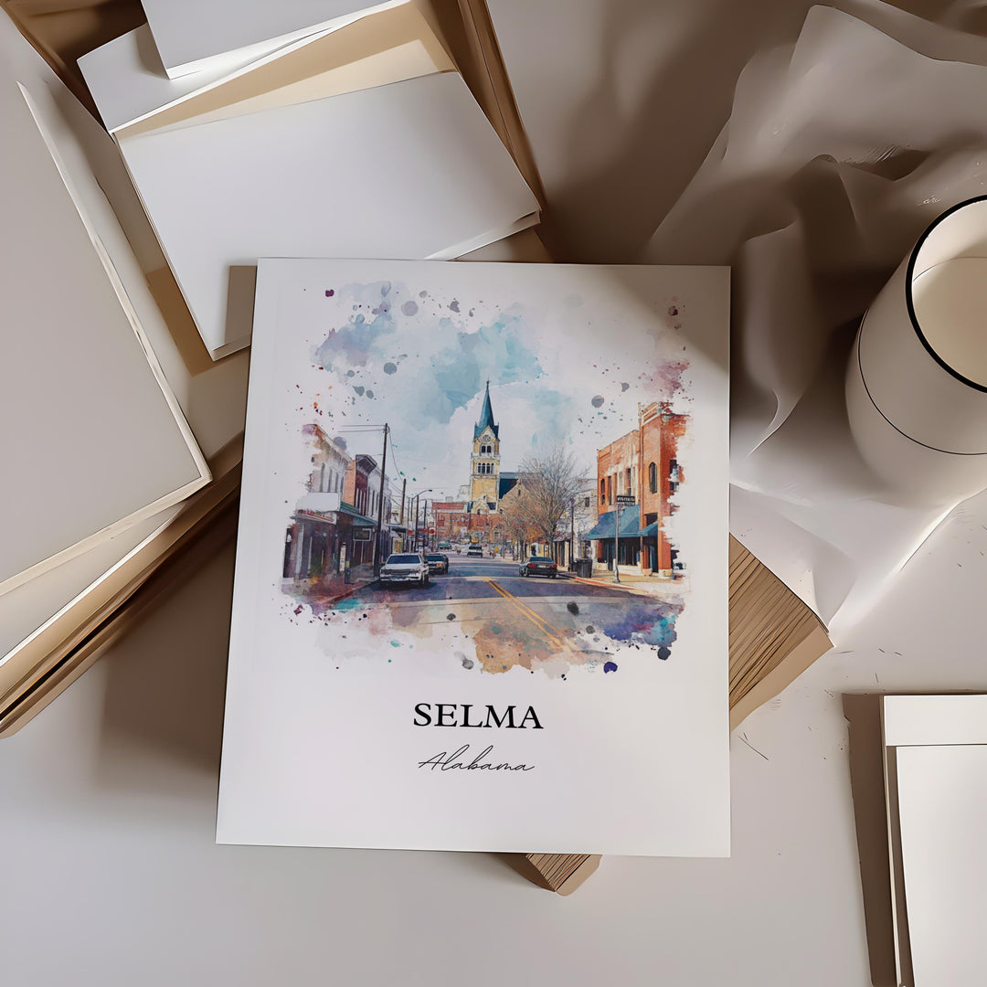 Selma AL Wall Art - Alabama Print