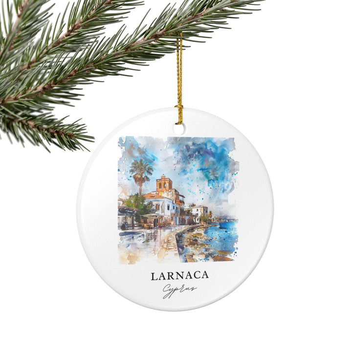 Larnaca Ornament: Unique Larnaca Cyprus Souvenir, Cyprus Xmas Decor, and Authentic Cyprus Gift