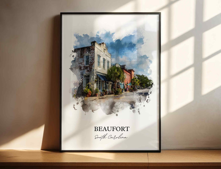 Beaufort, South Carolina – Watercolor Art Print