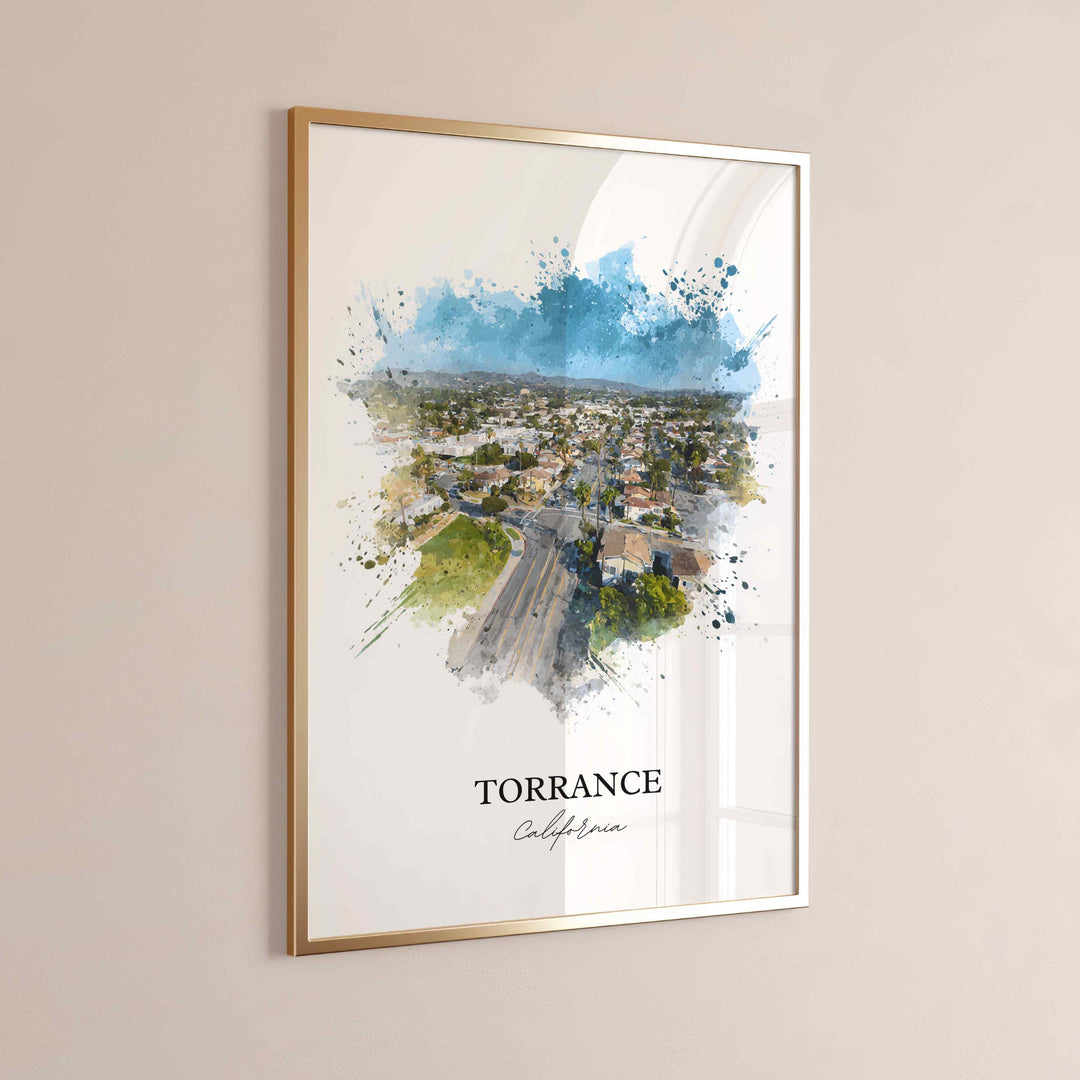 Torrance, California – Watercolor Art Print