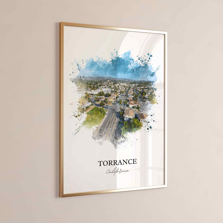 Torrance, California – Watercolor Art Print