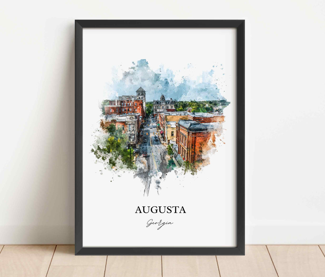 Augusta, Georgia – Watercolor Art Print