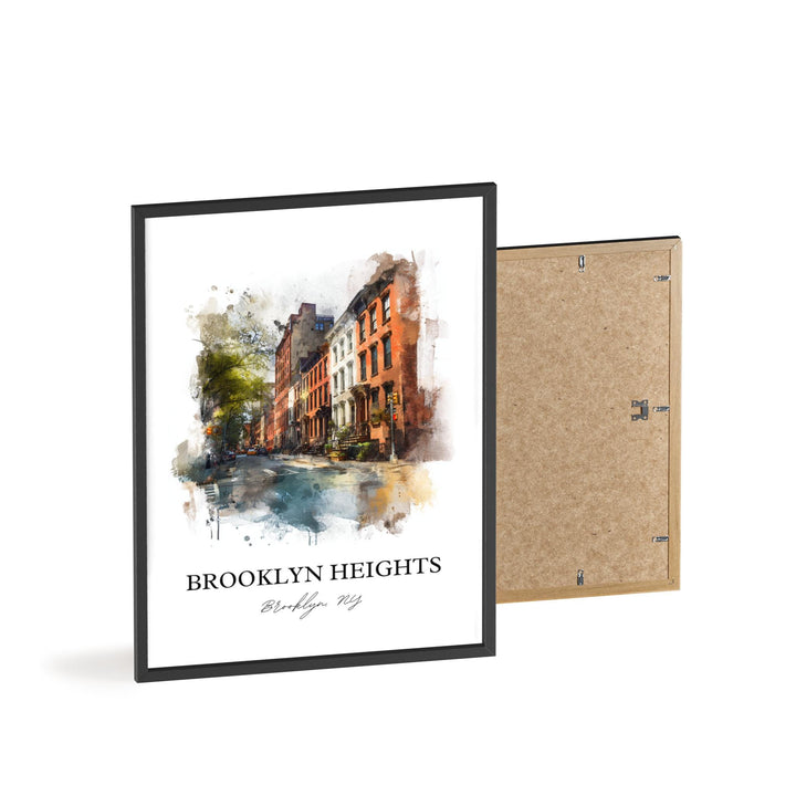 Brooklyn Heights, NY – Watercolor Art Print