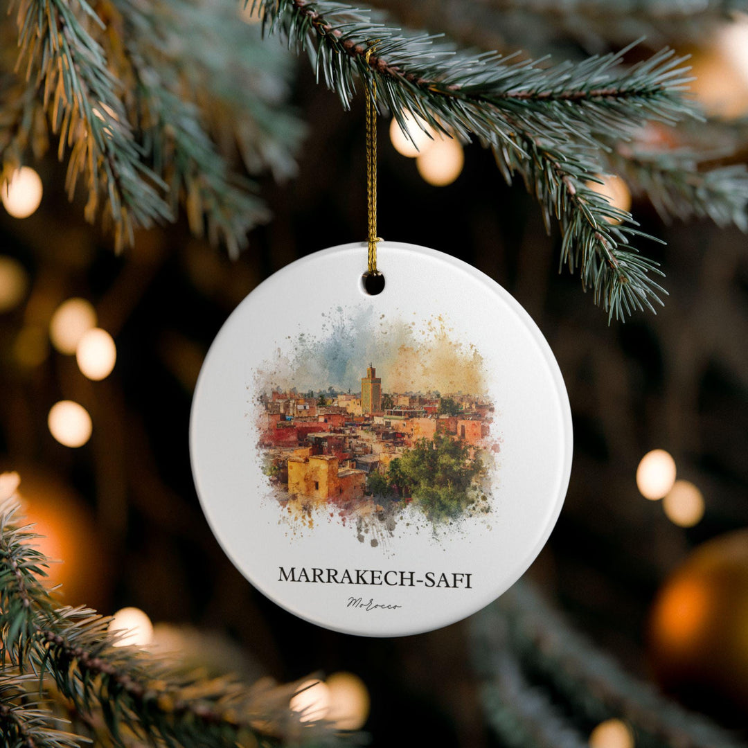 Marrakech Morocco Ornament: Unique Marrakech Souvenir, Marrakech Xmas Decor, and Authentic Morocco Gift