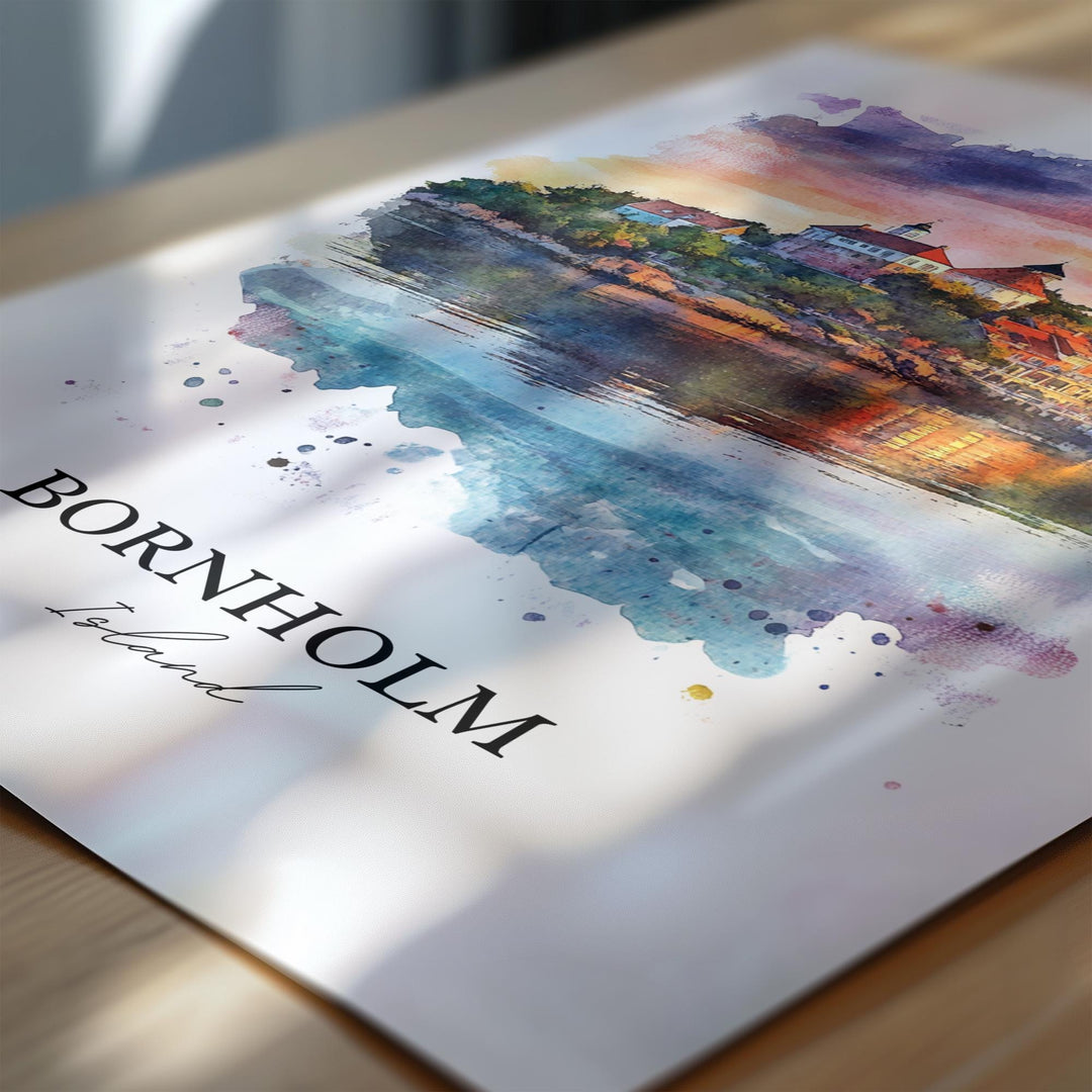 Bornholm Island, Denmark – Watercolor Art Print