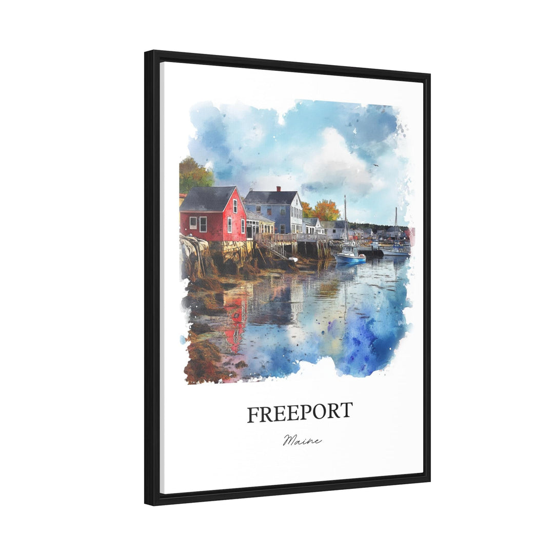 Freeport, Maine, Maine – Watercolor Art Print