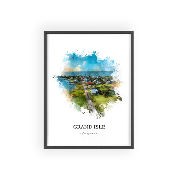 Grand Isle, Louisiana – Watercolor Art Print