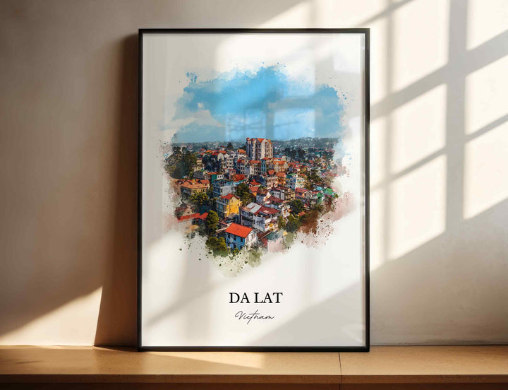 Da Lat, Vietnam – Watercolor Art Print
