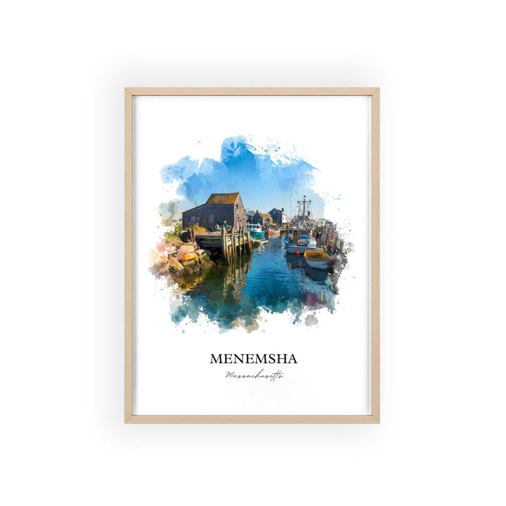 Menemsha, Massachusetts – Watercolor Art Print