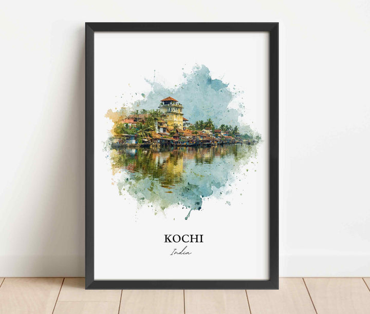 Kochi, Kerala – Watercolor Art Print