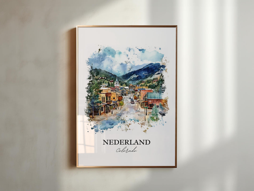 Nederland CO Wall Art, Boulder County Print, Barker Meadow Artwork, Nederland Gift, Travel Print, Travel Poster, Housewarming Gift