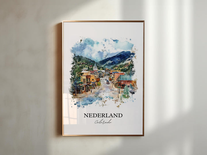 Nederland CO Wall Art, Boulder County Print, Barker Meadow Artwork, Nederland Gift, Travel Print, Travel Poster, Housewarming Gift