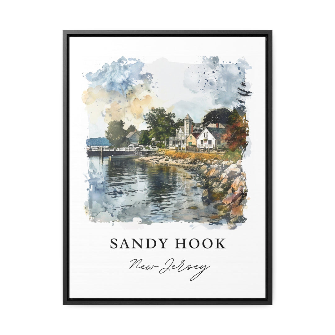 Sandy Hook NJ Wall Art, Sandy Hook Print, Sandy Hook Watercolor, Jersey Shore Gift,