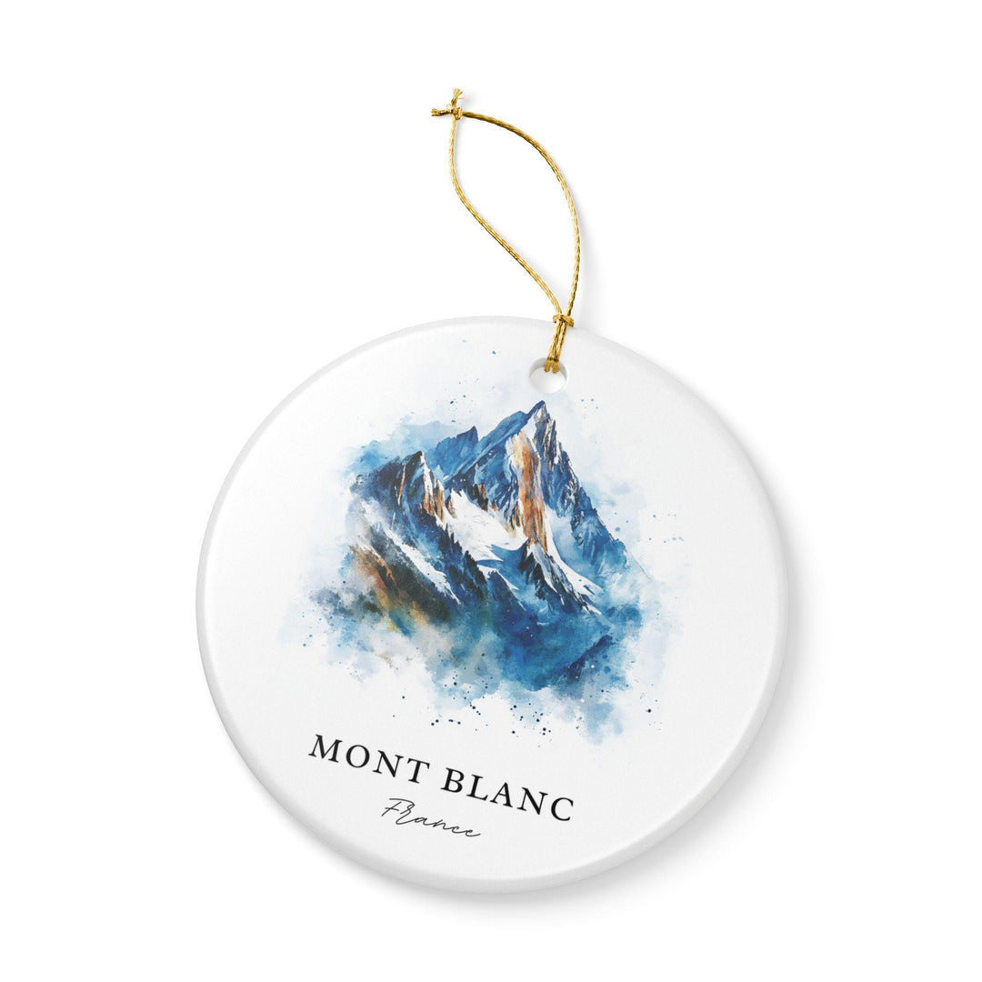 Mont Blanc Ornament: Unique Mont Blanc Souvenir, Mont Blanc France Xmas Decor, and Authentic Mt Blanc France Gift