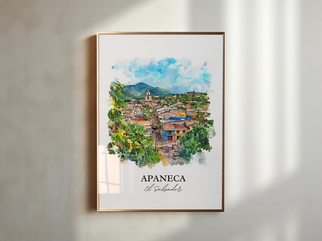 Apaneca, El Salvador – Watercolor Art Print