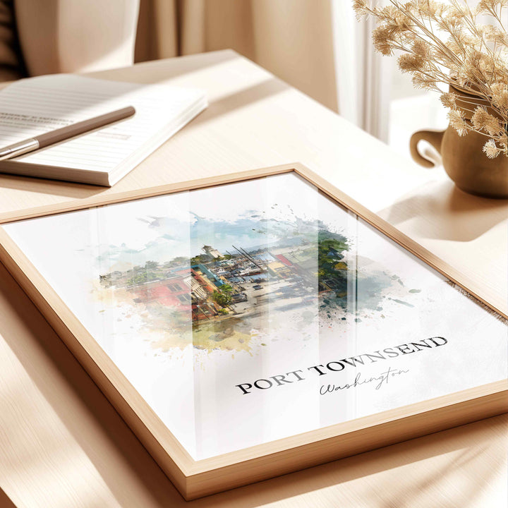 Port Townsend, Washington – Watercolor Art Print