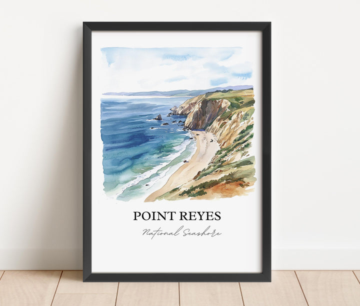 Point Reyes Wall Art, Marin County Print, San Fran Watercolor Art, Point Reyes Gift, Travel Print, Travel Poster, Housewarming Gift