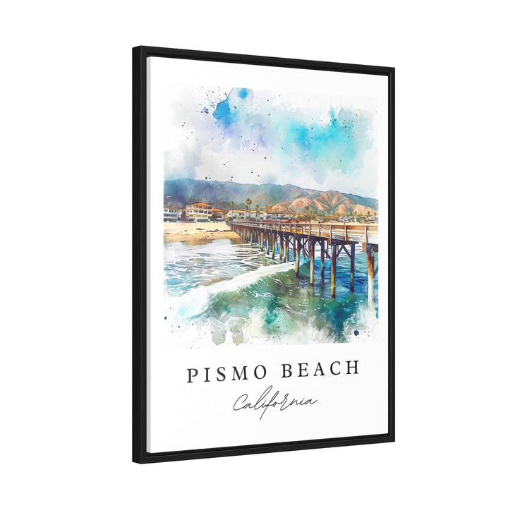 Pismo Beach CA wll art - California, Pismo Beach print, Pismo Beach Wedding gift, Birthday present, Custom Text, Perfect Gift