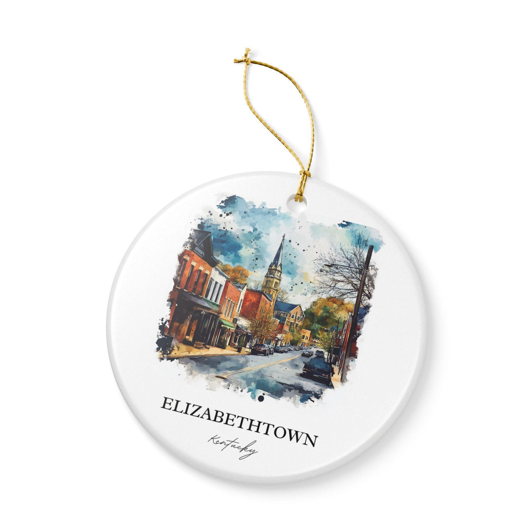 Elizabethtown KY Ornament: Unique Elizabethtown Souvenir, Elizabethtown KY Xmas Decor, and Authentic Kentucky Gift