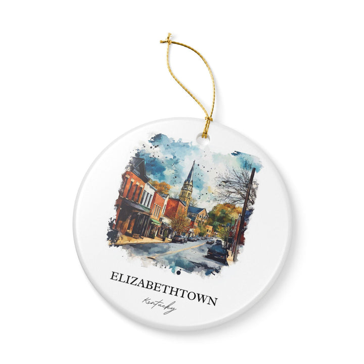 Elizabethtown KY Ornament: Unique Elizabethtown Souvenir, Elizabethtown KY Xmas Decor, and Authentic Kentucky Gift