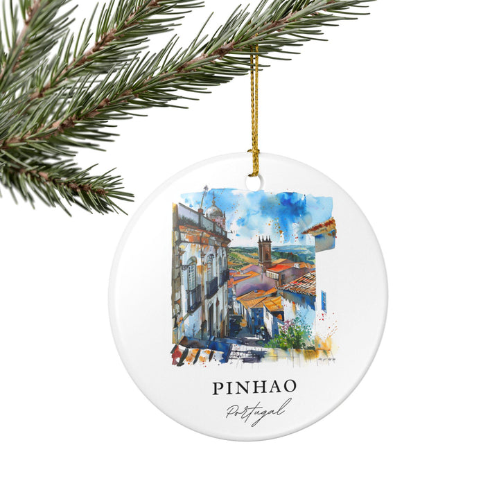 Pinhao, Portugal Ornament: Unique Pinhao Souvenir, Pinhao Portugal Xmas Decor, and Authentic Portugal Gift