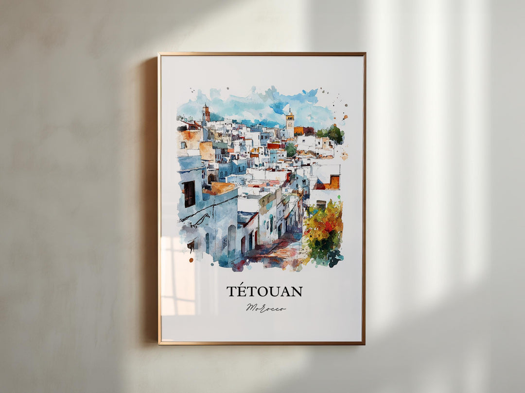 Tétouan, Morocco – Watercolor Art Print