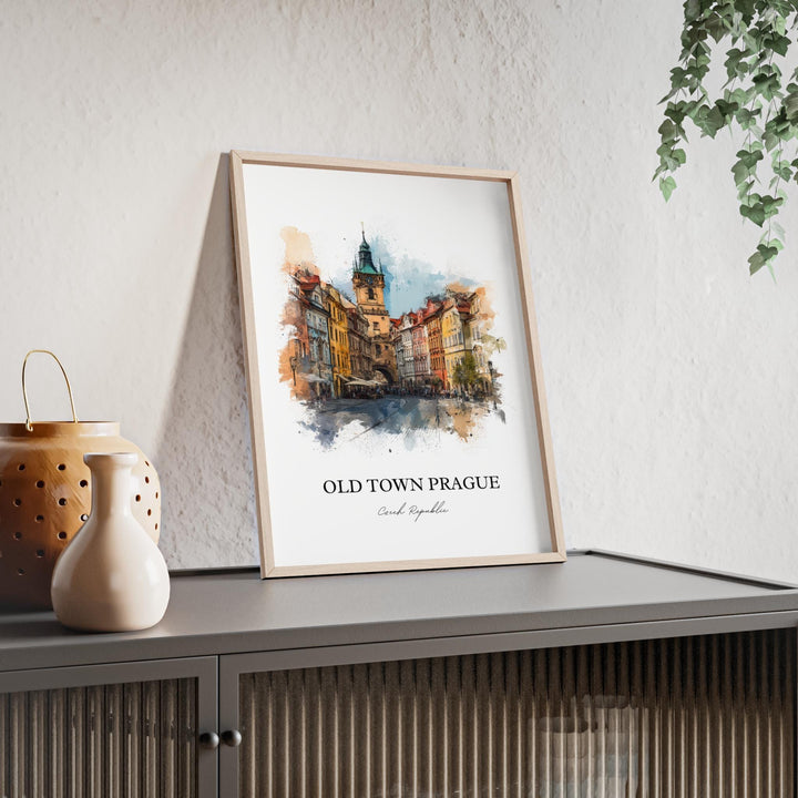 Prague, Czech Republic – Watercolor Art Print