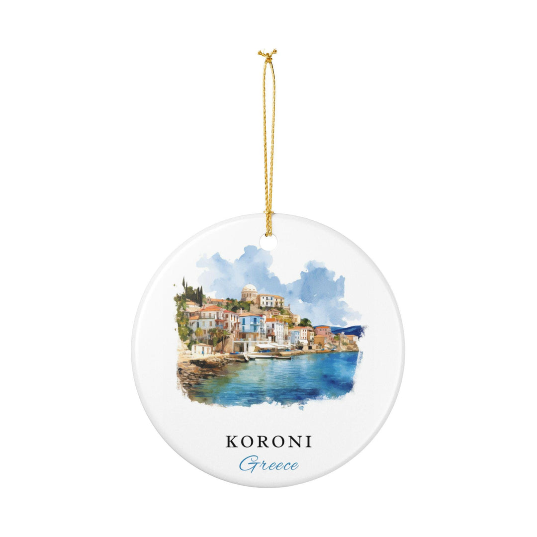 Koroni, Greece Ornament: Unique Koroni Souvenir, Koroni Xmas Decor, and Authentic Koroni Gift