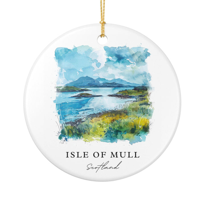 Isle of Mull Ornament: Unique Isle of Mull Souvenir, Isle of Mull Scotland Xmas Decor, and Authentic Scotland Gift