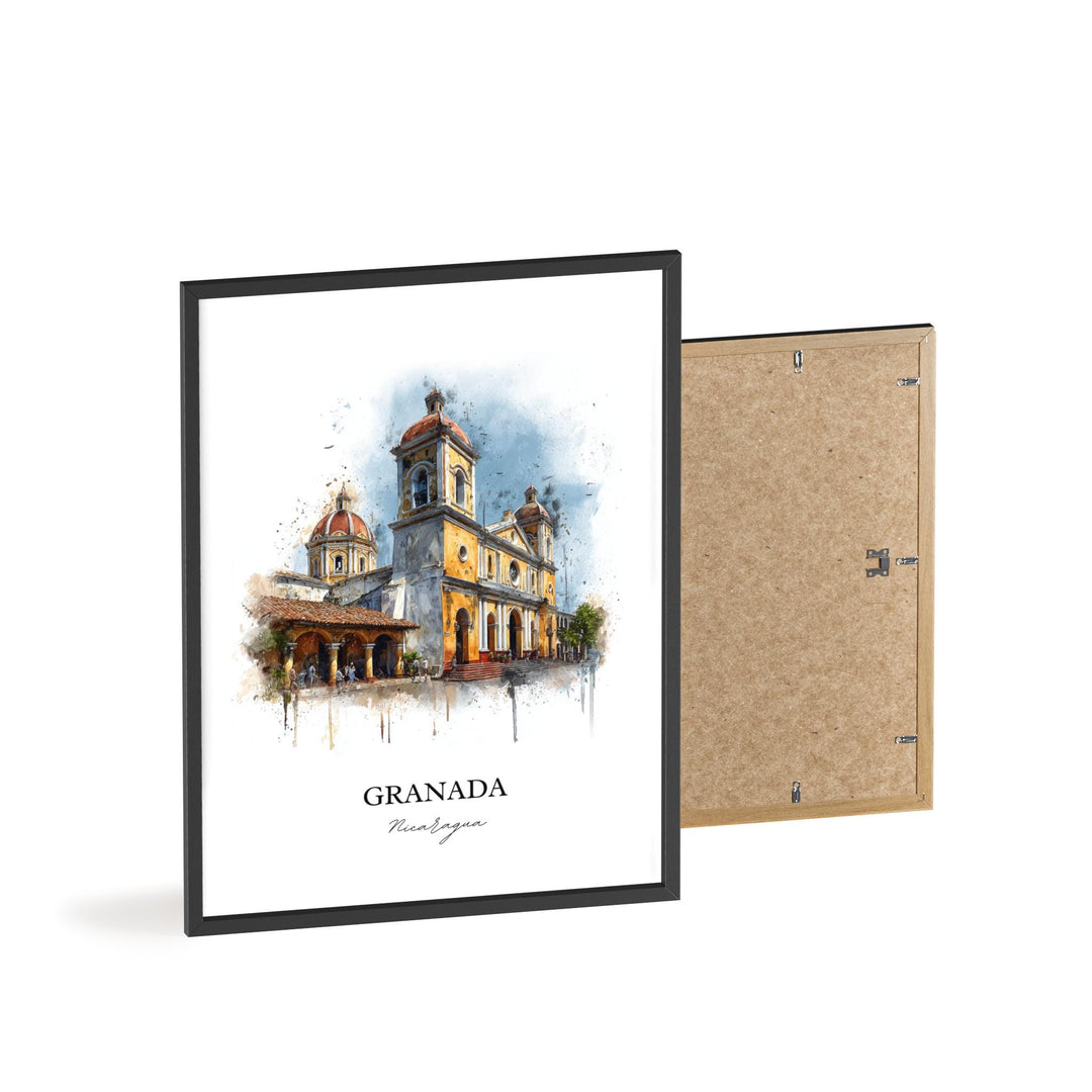 Granada, Nicaragua – Watercolor Art Print
