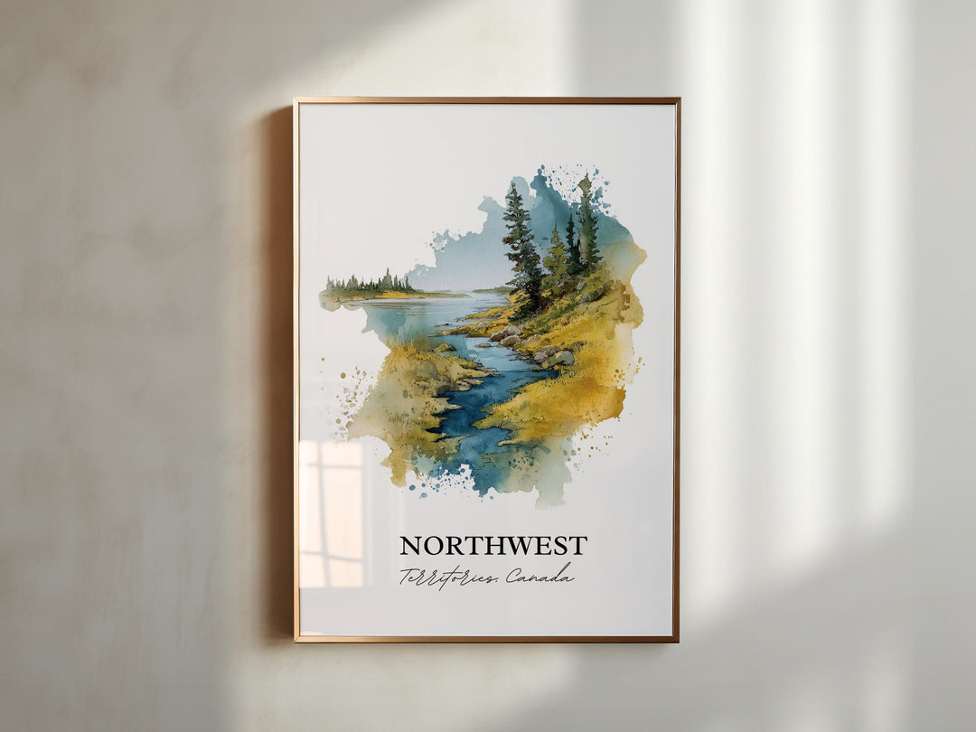 Yellowknife, Canada – Watercolor Art Print
