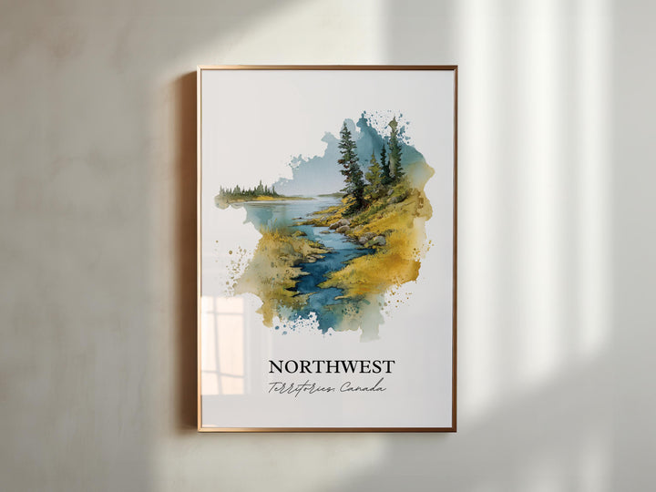 Yellowknife, Canada – Watercolor Art Print