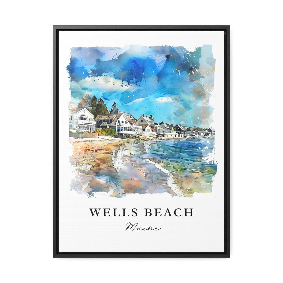 Wells Beach Maine Art, Wells Beach Print, Maine Wall Art, Maine Beach Gift, Travel Print, Travel Poster, Travel Gift, Housewarming Gift