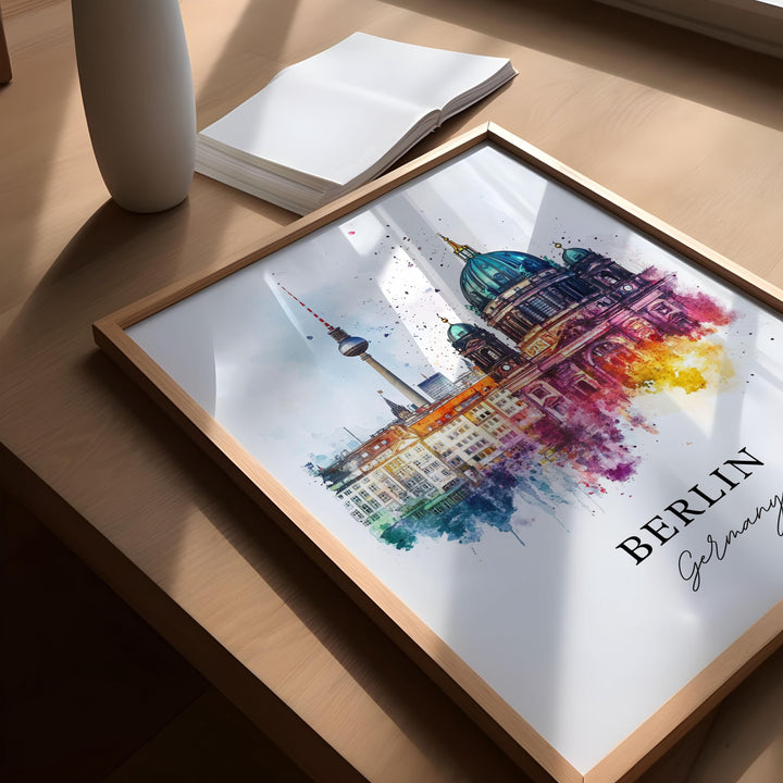 Berlin Skyline Wall Art - Germany Print