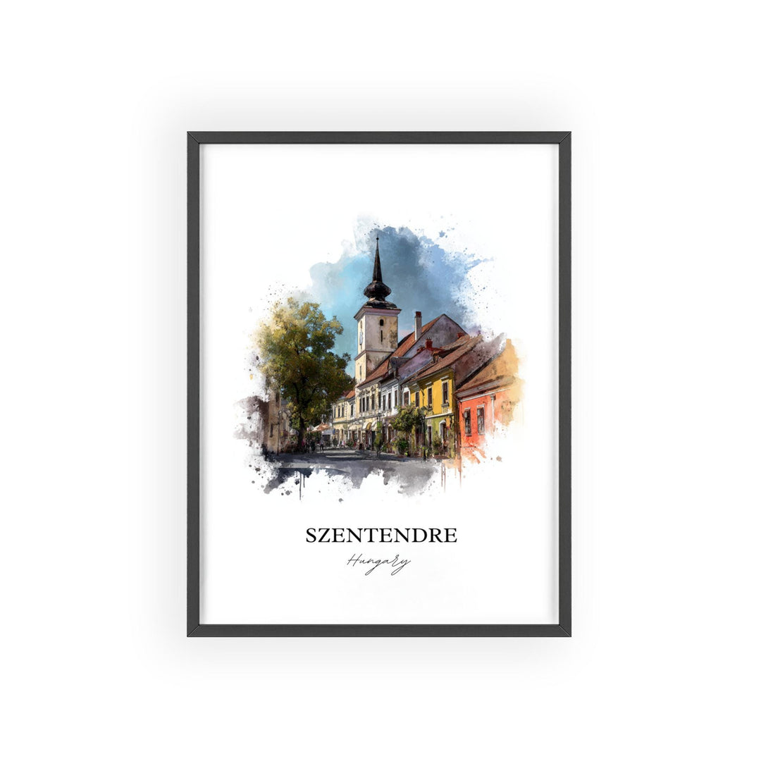 Szentendre, Hungary – Watercolor Art Print