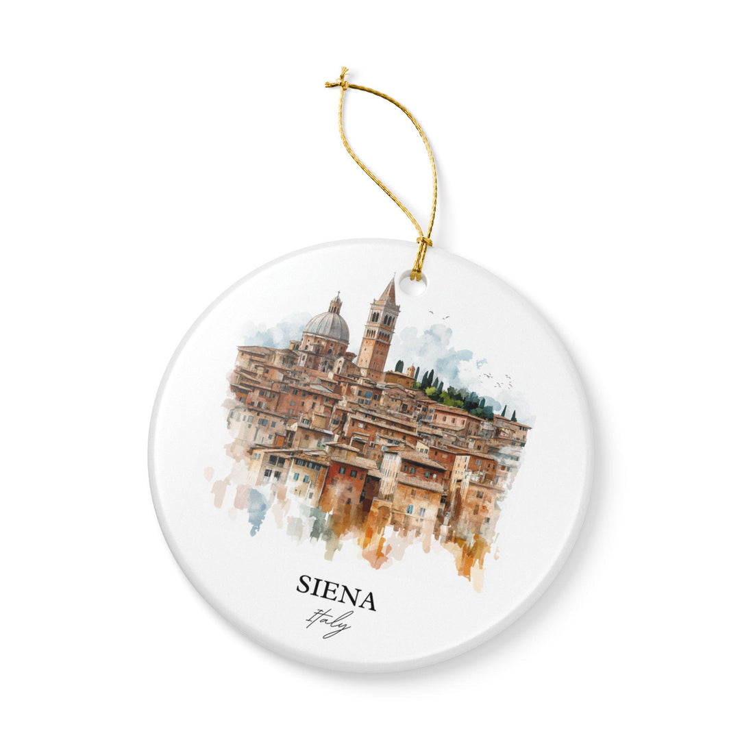 Siena Italy Ornament: Unique Siena Italy Souvenir, Siena Italy Xmas Decor, and Authentic Siena Italy Gift