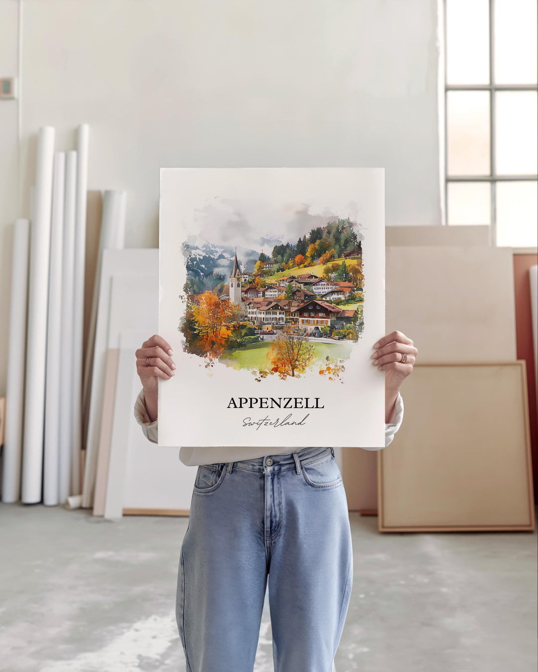 Appenzell Travel Print Wall Art Appenzell Wall Hanging Home Décor Appenzell Gift Art Appenzell Switzerland Art Lover Gift Appenzell Poster