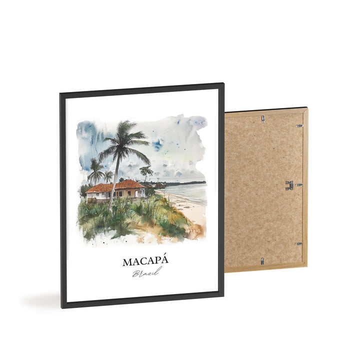 Macapá Brazil Wall Art, Amapá State Print, Brazil Watercolor Art, Macapá Gift, Travel Print, Travel Poster, Housewarming Gift
