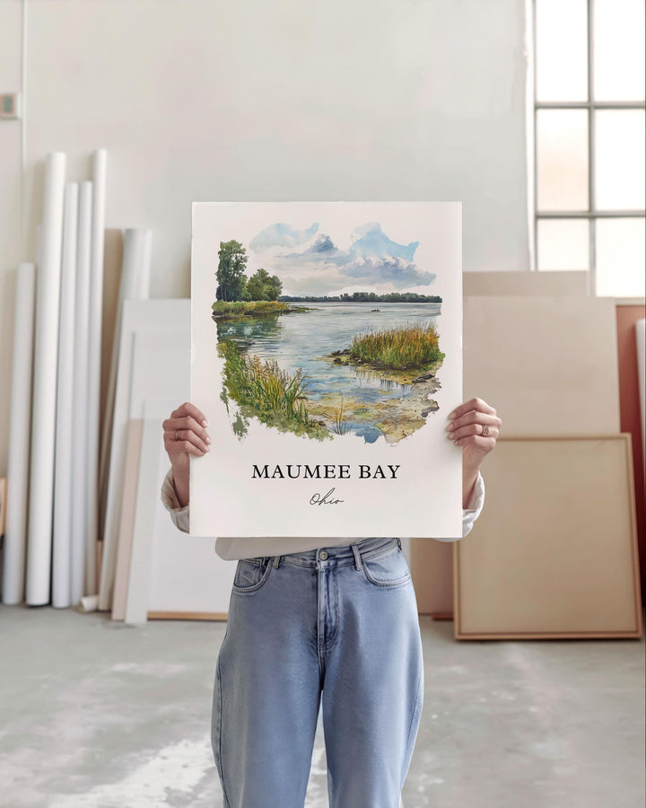 Maumee Bay Wall Art - Ohio Print
