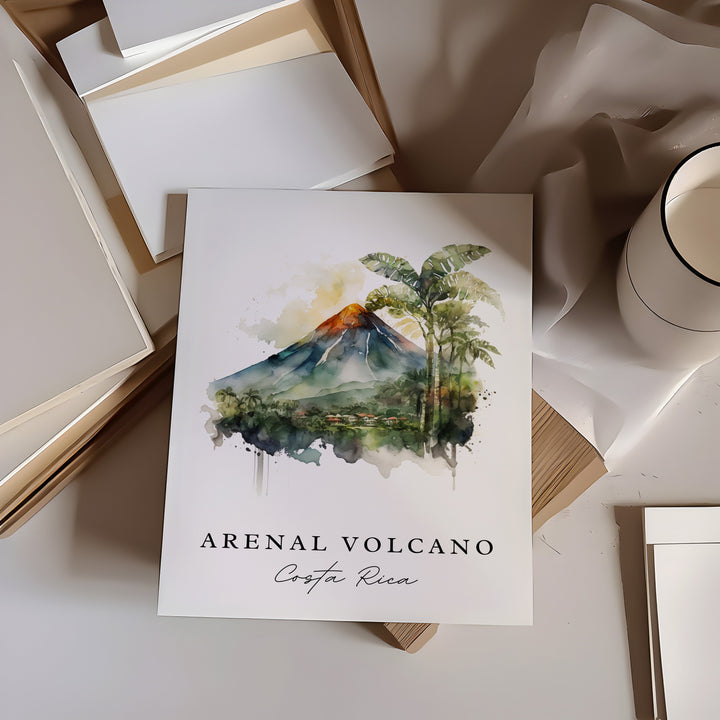 Arenal Volcano Wall Art - Costa Rica Print