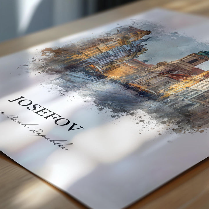 Josefov, Prague Czech Republic – Watercolor Art Print