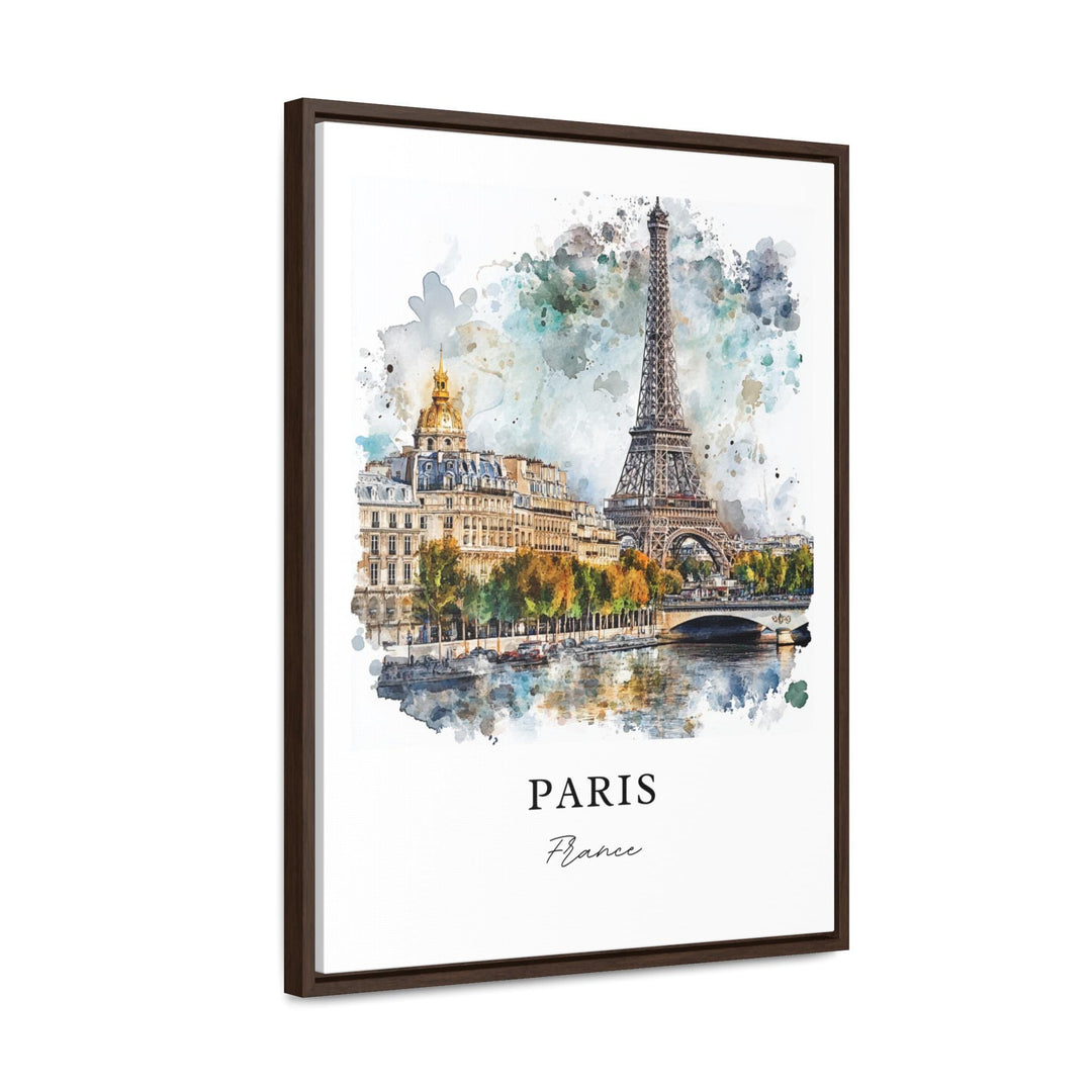 Paris Wall Art, Seine River Print, Paris Watercolor Artwork, Paris France Gift, Travel Print, Travel Poster, Housewarming Gift