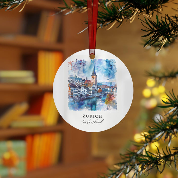 Zurich Switzerland Ornament: Unique Zurich Souvenir, Zurich Xmas Decor, and Authentic Zurich Gift