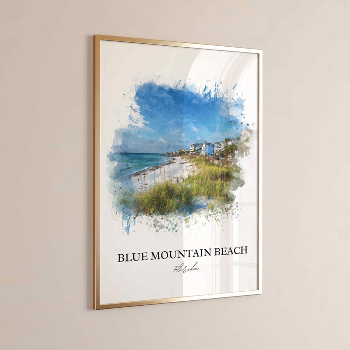 Blue Mountain Beach, Florida – Watercolor Art Print