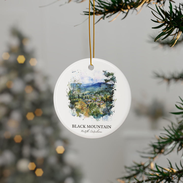 Black Mountain NC Ornament: Unique Black Mountain Souvenir, Buncombe County Xmas Decor, and Authentic Black Mountain NC Gift